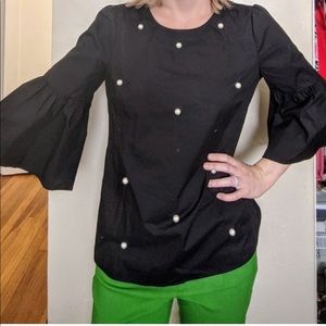 NWOT A.n.a Pearl Embellished Top